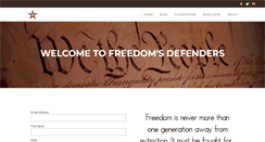 Desktop Screenshot of freedomsdefenders.com