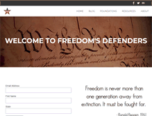 Tablet Screenshot of freedomsdefenders.com